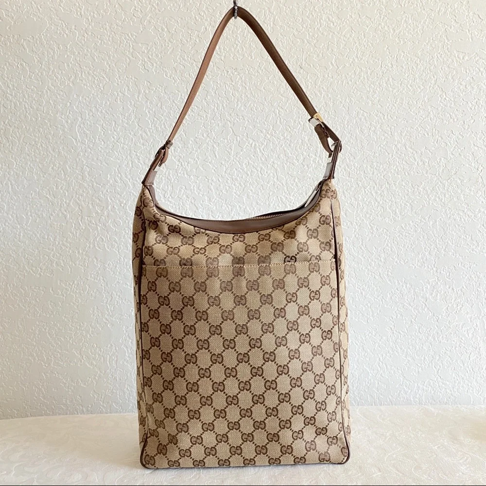 Gucci gg monogram canvas hobo bag
